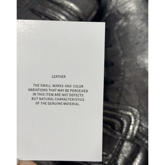 DKNY / Basia Combat /  Metallic / Boots With Side Zipper & Buckle Straps / Ancle - Picture 7 of 9